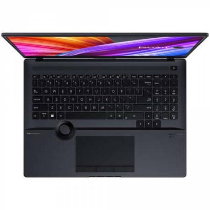 Laptop ASUS ProArt Studiobook 16 OLED H7600ZX-L2017X, Intel Core i7-12700H, 16inch, RAM 32GB, SSD 2x 1TB, Intel Iris Xe Graphics, Windows 11Pro, Mineral Black